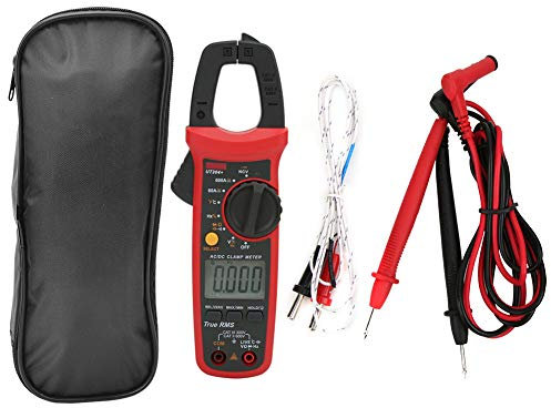 Pinza Amperimétrica Digital, UNI T UT204 Pinza Amperimétrica Digital De Mano Rango Automático True RMS Ac DC Voltaje Corriente Resistencia Capacitancia Probador Para Circuito, Equipo De Energía