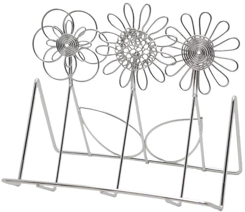 Yavitality Aufsteller silbrig, Dekoaufsteller Blumen Arrangement Ornamente,Metallring silbrig Dekoring, Bastelbedarf Deko Tischdeko Osterdeko Frühling Deko Metall Deko Wohnzimmer Modern