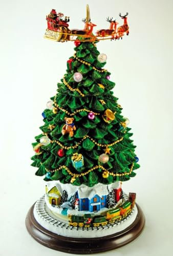 Musicboxworld MMM GmbH, 64072 Spieluhr - Tannenbaum mit Zug und Santa