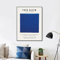 BPJSTU Yves Klein Kunstdruck, Klein Blue Monochrome Artwork Ausstellungsplakat, Galerie Wandkunst, Leinwandgemälde für Heimdekoration, 70 x 100 cm, rahmenlos