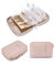 bagsmart Travel Jewellery Organiser, Jewellery Case, Jewelry Storage Bags with Clear Pages for More Necklaces, Earrings, Rings, Bracelets, Large Capacity Zipper Jewelry Pouch, Pink