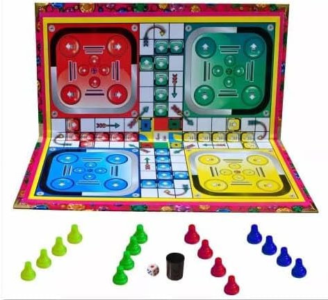 Snakes & Ladders and Ludo Board Game, Multi-Colour Large Size, Traditional Fun Quality | Large board games | Family board games