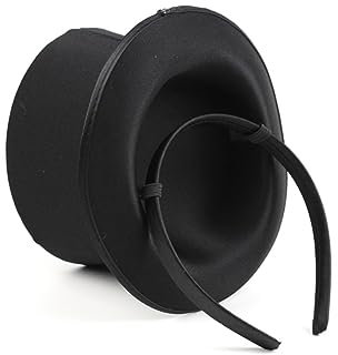 COSMEVIVI Kleiner Hut Party hat Mini-Glitzer-Zylinder-Stirnband Zylinder-Stirnband Top-Hat-Kostüm Banketthüte Black
