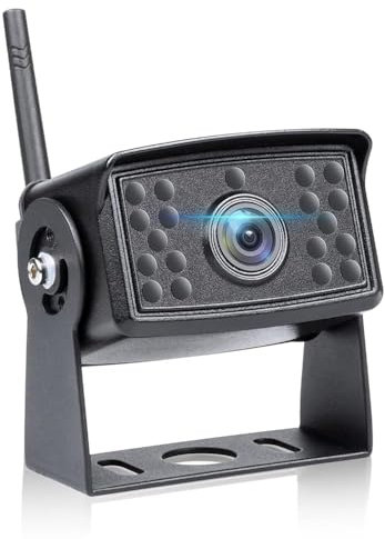 VASTEND Telecamera di retromarcia senza fili, telecamera di retromarcia senza fili Ultra HD 18 perline lampada a infrarossi visione notturna, IP69 telecamera impermeabile 150° grandangolo per auto uni