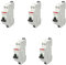 ABB Lot de 5 disjoncteurs automatiques Ph+N raccordement Rapide 20A-4,5Ka
