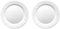 Acan Tradineur - Pack de 2 fuentes redondas llanas, modelo Ebro, vidrio opal, ideal para servir postres o aperitivos, aptas para lavavajillas (Blanco - 32 x 2 cm)