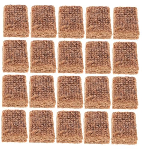 DECOMELODY 20pcs Charcoal Fire Starter Blocks Natural Ignition Cubes for Bbq Fire Pit and Campfire Cooking