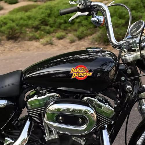kit 2 Adesivi Harley Vintage Sticker Custom looney laminati 883 Moto sportster