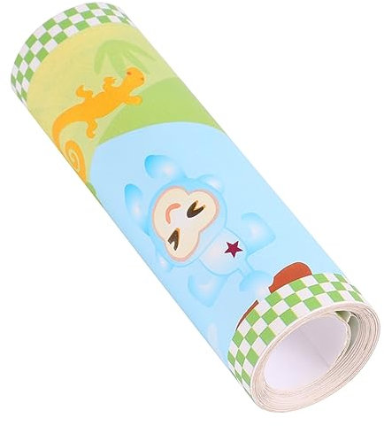 OFFIGAM 1Pc Cartoon Animal Self Adhesive Wall Decals for Baseboard Stickers Creative Underwater Ocean Jungle Theme for Nursery Playroom Bedroom Decor