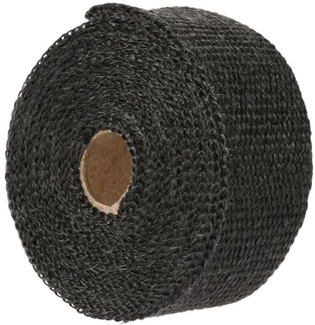 Cinta Anticalorica,Cinta Anticalorica Escape Kit de Tela Aislante de Cinta de Escape de Calor de 5M 10M 15M Uso Apto para Coche de Motocicleta(15M)