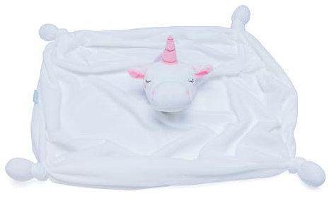 Beeztees Puppy Kuscheldecke Einhorn, Hundespielzeug, Plüsch, Weiß, 50x40x16 cm