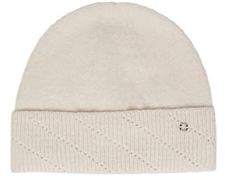 s.Oliver Feinstrick-Beanie mit dezenter Applikation beige OneSize