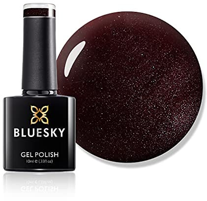 Bluesky Gel Nail Polish, Dark Burgundy A007, Deep Red, Wine, Long Lasting, Chip Resistant, 10 ml (Requires Drying Under UV LED Lamp)