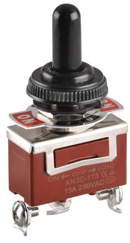 Heschen Metall-Kippschalter, KN3C-113A, SPDT, ON/OFF/(ON) Seite Momentary, 3 Position, 15A 250VAC, mit wasserdichter Kappe