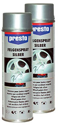 Presto 2X 428924 FELGENSPRAY SCHUTZLACKIERUNG Stahl LEICHTMETALL 500 ml
