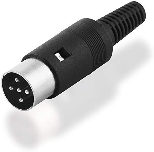 BestPlug Stereo Audio 5pol Würfel Stecker Lötversion Schwarz