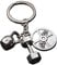Seraphis Keyring for men with Mini Kettlebell Dumbell and Weight Plate