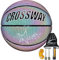 ALLOMN Luminous Basketball, Helle Reflektierende Nachtspielstraße PU Glowing Basketball NO.7, Basketball im Dunkeln leuchten mit Balltasche, Inflator, Netztasche, Ball Needles Boy Sports Geschenk (B)