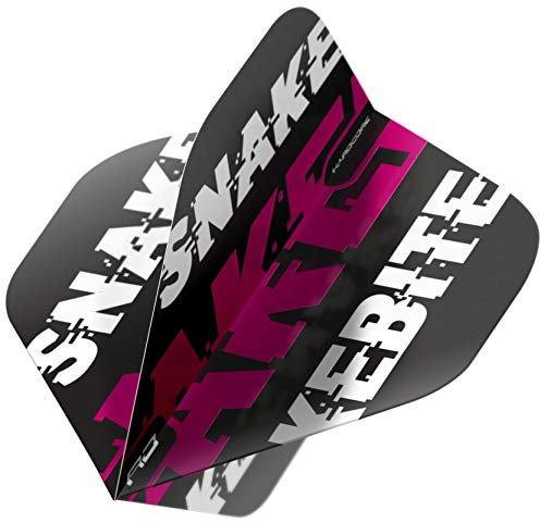 RED DRAGON Hardcore Peter Wright - Snakebite Magenta Flights (3 Sätze pro Packung)