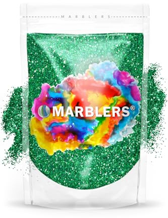 MARBLERS Twinkle Glitter [Christmas Green] 3oz (85g) | Fine | Non-Toxic, Vegan, Cruelty-Free | Face, Body, Eyeshadow, Hair, Festival, Party Makeup | Nail Art, Polish | Resin, Tumbler, Slime, Craft