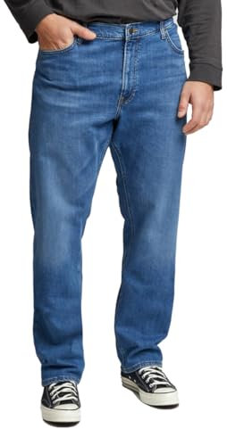 Lee Herren Daren Zip Fly Jeans, Dark Freeport, 32W / 32L EU
