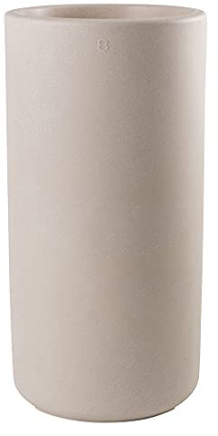 8 seasons design Shining Elegant Pot XL, LED Pflanzkübel 39 x 78 cm (sand), E27 Fassung inkl. Leuchtmittel in warmweiß, großer beleuchteter Pflanzkübel für innen + außen, Blumenkübel