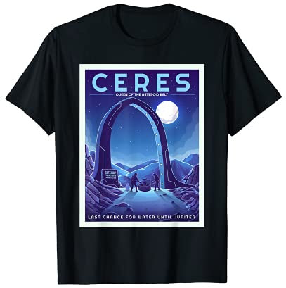 Retro Space Tourism Ceres Queen of the Asteroid Gürtel T-Shirt