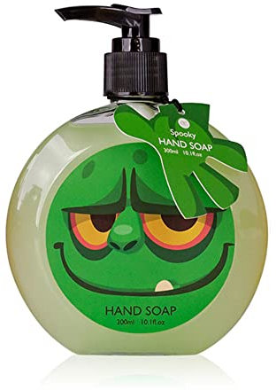Pumpspender Halloween | Flüssigseife Handseife Duft Blutorange | Seife mit Motiv (grün)