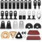 105PCS Oscillating Tool,Multitool Saw Kit,Multifunctional Tool Blades Quick Release oscillating Accessories Set for Fein Multimaster, Dremel, Bosch,Dewalt, Makita,Milwaukee