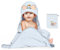Disney Home Set 2 pièces Serviette de Bain à Capuche Dumbo,pour bébé/jusqu'à 5 Ans, Doux,très,Absorbant,certifié Oeko-TEX,1 Serviette 80x80cm,1 Gant de Toilette 15x20cm