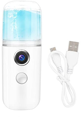 Nano Pulverizador facial Mini Vaporizador facial Mini Práctico Pulverizador facial portátil Pulverizador de niebla USB Recargable Nano Pulverizador de niebla facial para maquillaje diario (30ml)