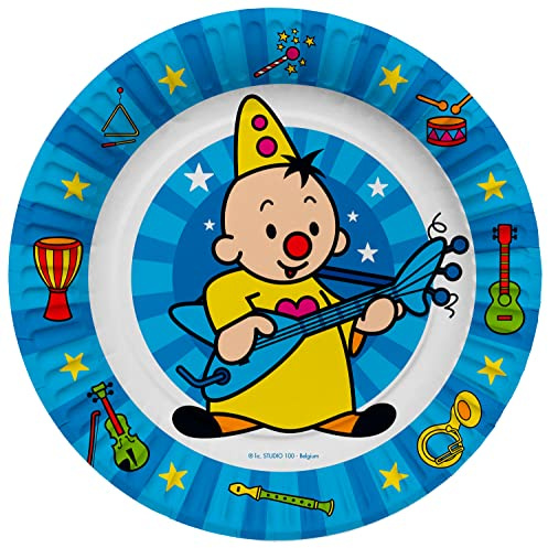 Folat 61931 Stoviglie Per Feste Piatti Ø 23cm 8 pezzi Bumba - Piatti Di Carta per Cena di compleanno, festa per bambini, festa, matrimoni, baby shower