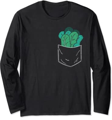 Spinat-Tasche Langarmshirt