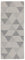 In- & Outdoor Teppich Geometrisch Silber 80 x 220 cm – Kurzflorteppich, wetterfest & rutschfest – UV-beständig & pflegeleicht für Balkon, Terrasse & Küche