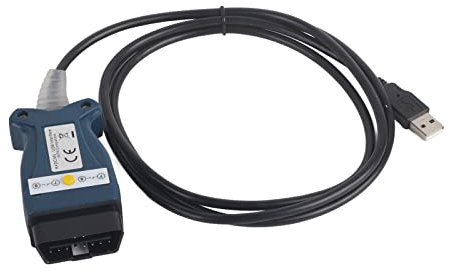 Aramox OBD2 USB-Kabel, Inpa K Dcan für Ft232Rl 9241, Blaues Gehäuse, Weiße Leiterplatte, Druckschalter, Diagnosegerät, Diagnosegerät