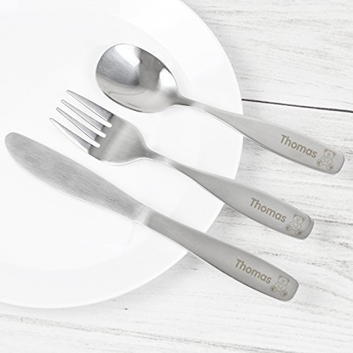 Custom Personalised Personalised 3 Piece Teddy Cutlery Set