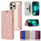 N NEWTOP Cover Compatibile per Huawei P9 LITE, ELETRIC Flip Glitter Brillantini Custodia Stand Libro Scintillante Sottile Ragazze Cromata TPU e Trasparente Simil Pelle Stand Protettiva (Nero)