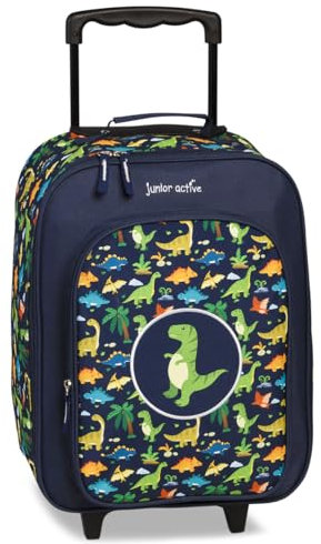 Noey & Lou Kinderkoffer Trolley Rucksack Brustbeutel Koffer Kinder Jungen Mädchen Fabrizio Weichgepäck (M1 Blau 1, M1)