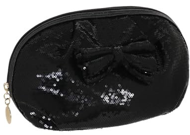 Camomilla Milano Necessaire Trucco, Pochette Trucco, Collezione Brilly, Taglia XL, Colore Nero
