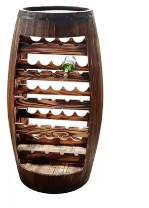 Porte-bouteille Sur Pied, Rangement Décoratif En Forme De Tonneau En Bois pour Le Vin, Rangement Décoratif En Bois En Forme De Tonneau pour Le Vin, Vintage ( Couleur : brun , Taille : 90x30x43cm )