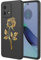 Esakycn for Motorola Moto G84 5G case, Phone Case Silicone Black with Flowers Pattern Designed Slim Shockproof Soft TPU Girls Protective Floral Cover for Motorola Moto G84 5G 6.55, Rose 1