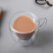 Tasses à Café en Verre en Forme de Cœur à Double Paroi Tasses à Thé Transparentes Isolées avec Poignée Tasses à Expresso en Verre Uniques pour Café Cappuccino Latte Lait(180 ml)