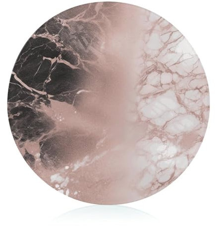 Chopping Block Marble Color Rose Gold Glass Cutting Boards Round Cutting Mat Portable Cut Mats for Kitchen Supplies Easy to Clean