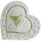 Holyart Bomboniera Cuore Calice JHS spighe 8x8 cm