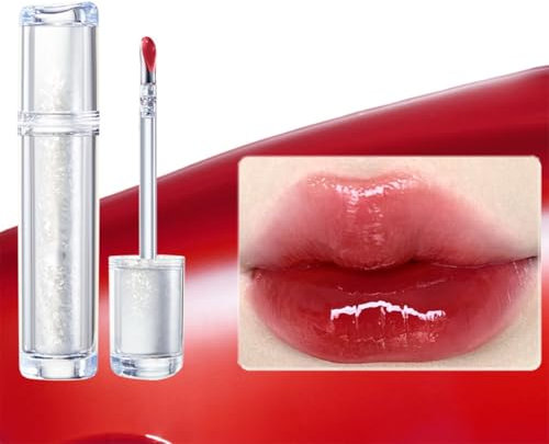 Judy Doll Lip Gloss, Feuchtigkeitsspendender Jelly-Lipgloss Lippentönung, 2024 Spiegel-Lipgloss Mit Metallapplikatorspitze - Langanhaltend Und Nicht Klebend(07#)