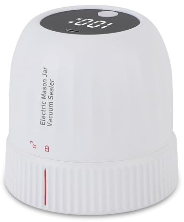 Kit de sellador de vidrio al vacío eléctrico 1200mAh batería recargable portátil tarros de conservas máquina de sellado al vacío para almacenamiento de alimentos sellador