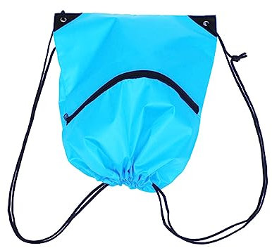 COLLBATH 2stücke Blaue Kordelzugbeutel Mit Reißverschluss Tragbare Rucksäcke Robust Verschleißfest Packsäcke Aufbewahrungstaschen Für Zuhause Reisen Outdoor