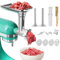 Metal Food Grinder Attachments for KitchenAid Stand Mixers, Meat Grinder, Sausage Stuffer, Perfect Mixer Attachment for KitchenAid Mixers
