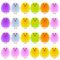 PLULON 24 Piezas Pollitos de Pascua de Colores, Pollitos Esponjosos de Felpa para Decoración de Huevos, Fiestas de Búsqueda de Huevos y Detalles de Pascua