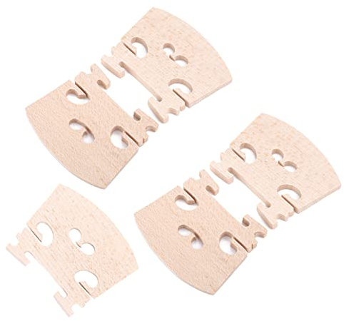 Premium-Zubehör für Geigenstege: Beschlag aus Massivem Ahornholz für Geigen der Größe 4/4, Geeignet für Geiger oder Geigenliebhaber